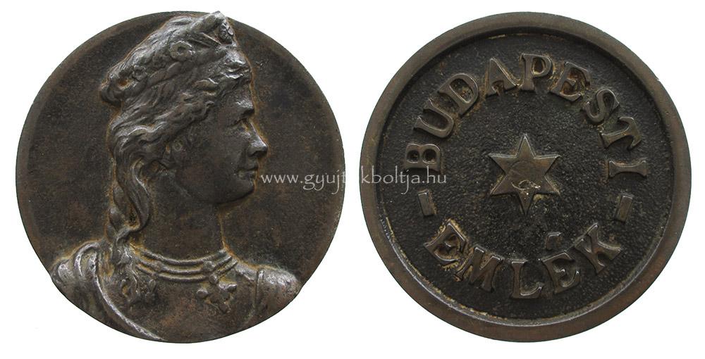 Erzs�bet kir�lyn� (Sisi) eml�k�rem / Budapesti eml�k ~1890